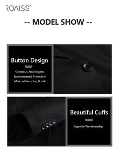 4PCS Suit of Formal Clothes Men's Business Casual Coat Groomsman Suit Professional Dress Lapel Collar One Single-Breasted Buttons Classic Fit Blazer Black(Suit + Trousers + White Shirt + Tie) - pzsku/Z186413737155797F3B9CZ/45/_/1680830277/3b8179f0-6a7e-4bf4-b1ae-da277aa948d7