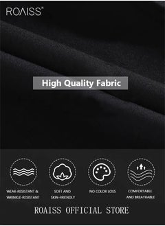 4PCS Suit of Formal Clothes Men's Business Casual Coat Groomsman Suit Professional Dress Lapel Collar One Single-Breasted Buttons Classic Fit Blazer Black(Suit + Trousers + White Shirt + Tie) - pzsku/Z186413737155797F3B9CZ/45/_/1680830279/5cf52071-95f9-4853-8247-fd055939da77