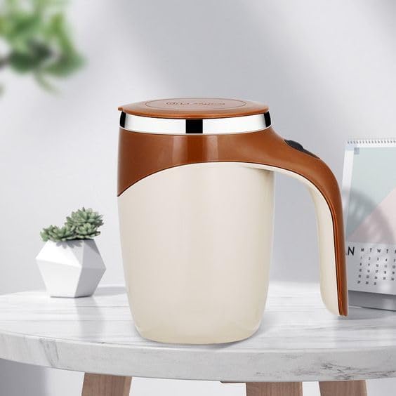 Tendula Automatic Magnetic Stirring Coffee Mug Rotating Home Office Travel Mixing CupElectric Stainless Steel Self Tumbler Suitable for Coffee Milkand Other Beverages 1Pcs - Image 1