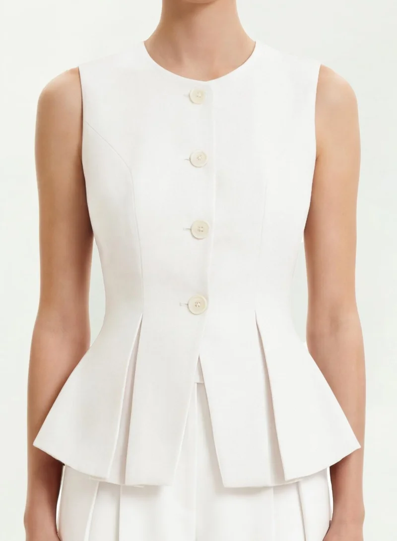 Jw Pei  Structured Seam Round Top for Women | Best Price UAE