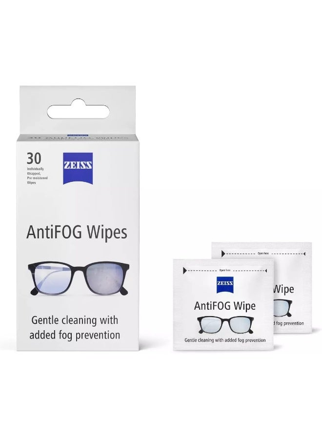 Zeiss ZEISS Anti-Fog Lens Wipes, Pre-Moistened, Individually Wrapped Defogger Wipes for Coated Lenses, Binoculars, Scopes, Cameras, and Glasses, 30 Count  - Image 2