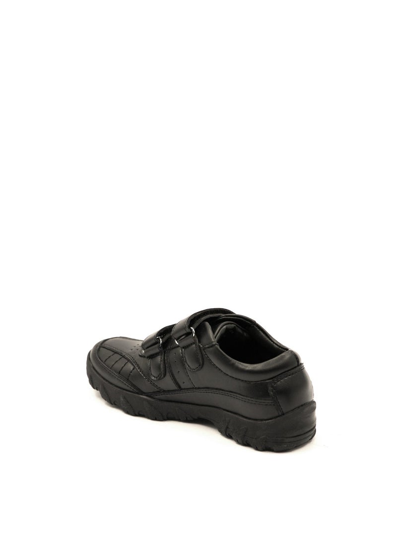 Geoomnii Boys School Shoes – Durable Black Formal Uniform Footwear for Kids | Anti-Slip Sole, Cushioned Insole, Easy Closure | Ideal for Daily Use & School Activities - Image 3