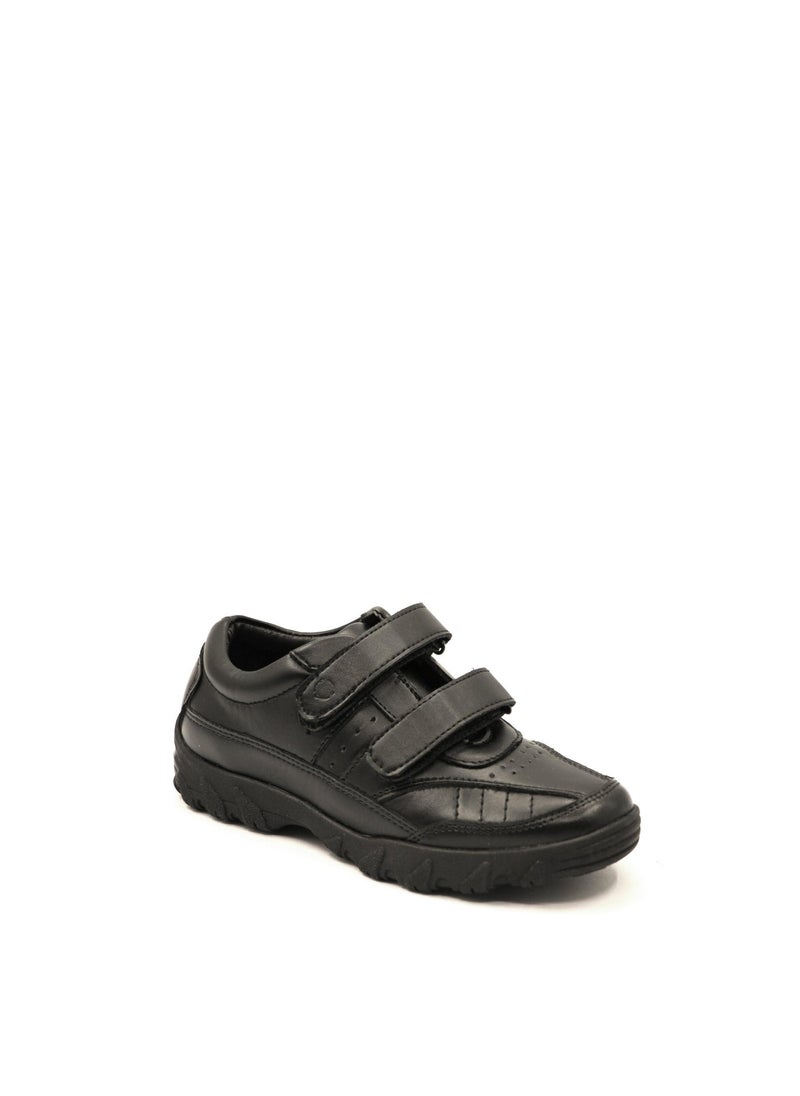 Geoomnii Boys School Shoes – Durable Black Formal Uniform Footwear for Kids | Anti-Slip Sole, Cushioned Insole, Easy Closure | Ideal for Daily Use & School Activities - Image 2