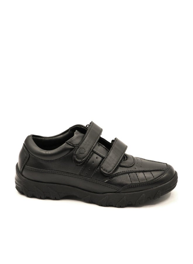 Geoomnii Boys School Shoes – Durable Black Formal Uniform Footwear for Kids | Anti-Slip Sole, Cushioned Insole, Easy Closure | Ideal for Daily Use & School Activities - Image 1