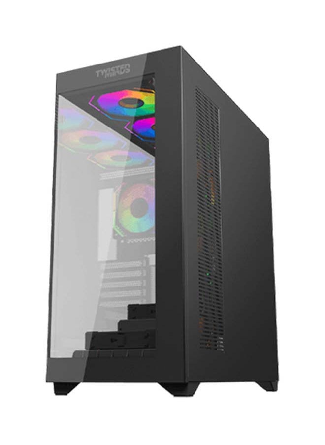 TWISTED Twisted Minds Quantum Mid Tempered Glass Mid Tower Gaming Case - Black - TM-TM-290XL-9  - Image 5