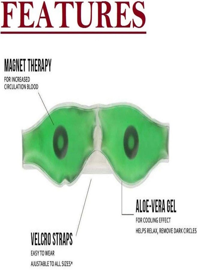 STRAIGHT Cool Gel Eye Mask Aloe Vera Summer Ice Cooling Sleeping Mask for Eye Patches Remove Dark Circles Fatigue Cool Eyes Patch Pads Eye Care - Image 3