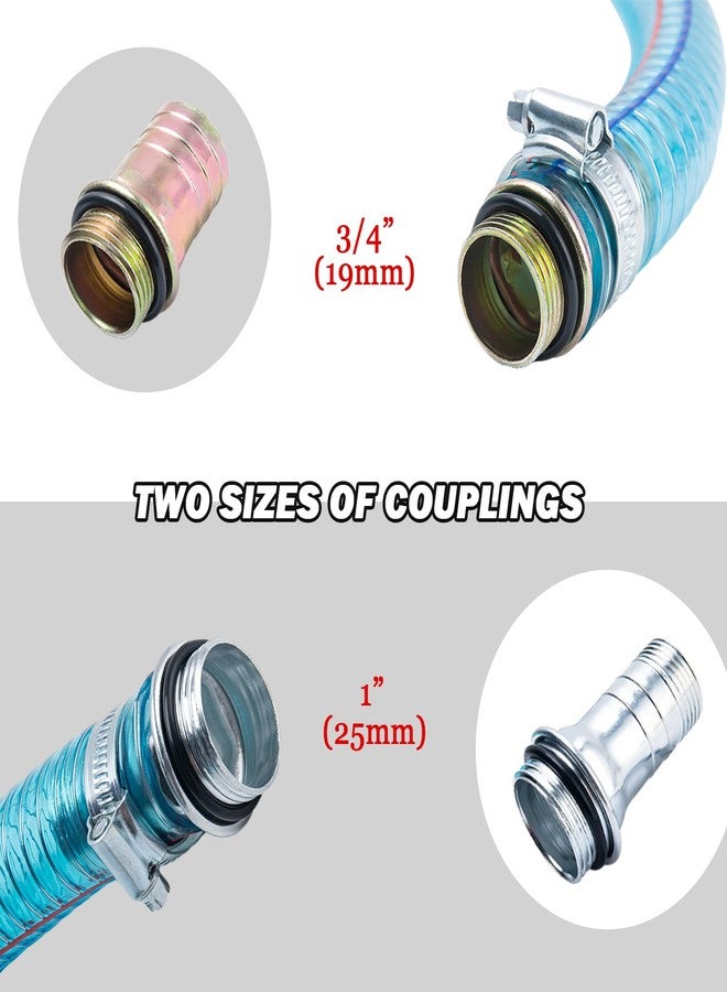 GDDGHS 1 Inch Suction Hose for Fuel Transfer Pump with Threaded Couplings 6.5ft - Image 3