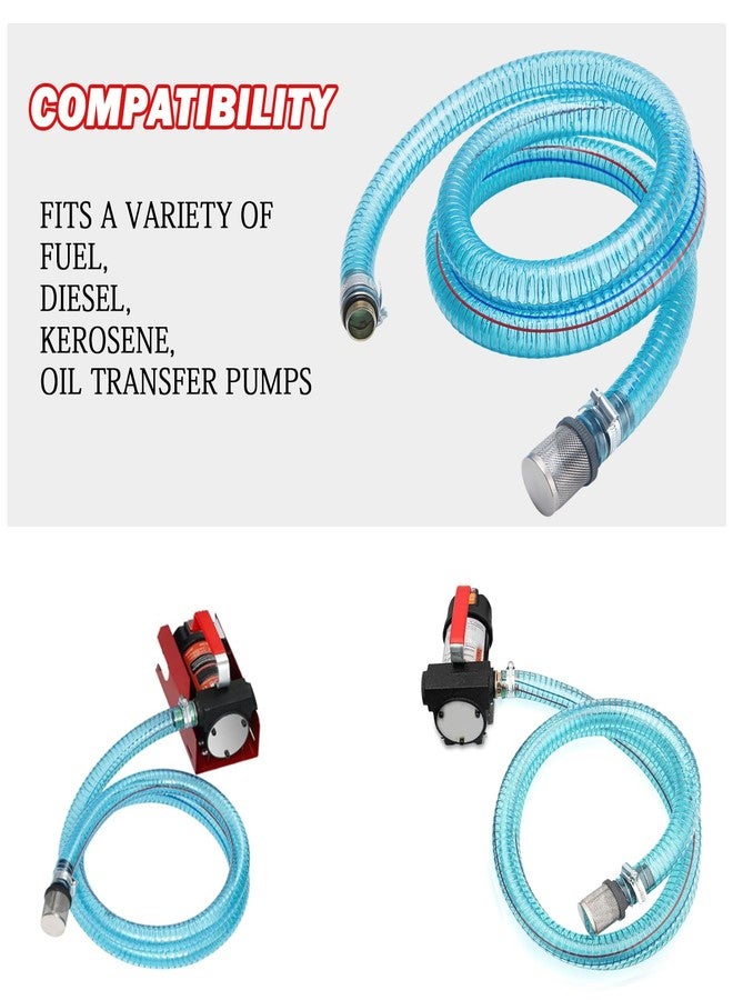 GDDGHS 1 Inch Suction Hose for Fuel Transfer Pump with Threaded Couplings 6.5ft - Image 5