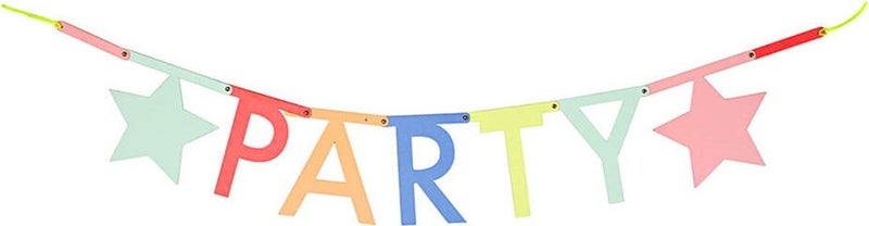 - Neon Letter Garland Kit - Neon Glitter Letter Set