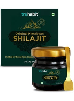 Original Himalayan Shilajit Resin Organic Fulvic Acid Supplement(20G/ 0.7Oz), Natural Shilajit Pure Himalayan Organic, Tested For Purity & Potency, (20 Gm)