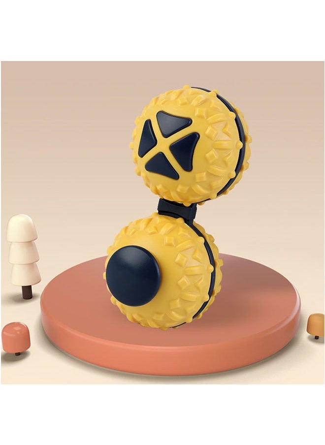 GROIC 2 in 1 Conjoined Massage Ball, Decompression Massage Ball, Decompression Spinning Toy, Hand Exercise Ball Acupuncture Point Massager for Massaging Hands Shoulders and Neck  - Image 3