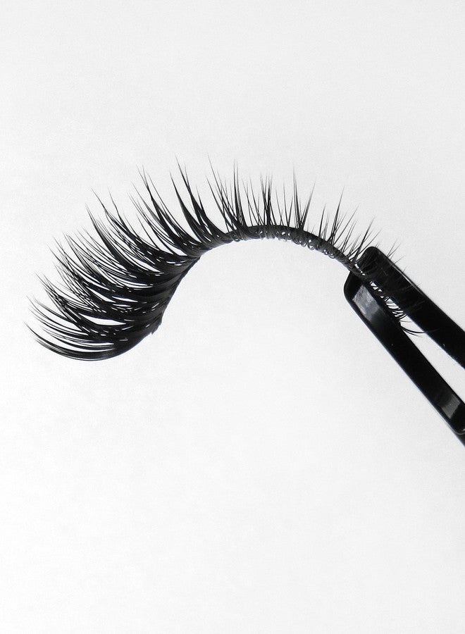 Missamé FRISKY Glamour Flare False Eyelashes Set Handmade with Premium Synthetic Fibers, Black, 1 Pair, Strip Lash, Lashes For Glam Halloween - Image 5