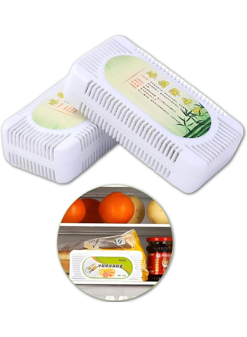 EasyLife Refrigerator Deodorizer Box with Bamboo Charcoal, Nano Mineral Crystal Odor Remover and Dehumidifier, Anti-Odor Freshness Preserver for Fridge and Freezer - Image 2