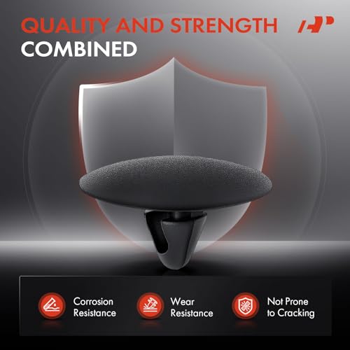 A-Premium أقراص تثبيت عزل غطاء نايلون 20 قطعة متوافقة مع تويوتا كامري، RAV4، كورولا، بريوس، 4Runner و لكزس RX300، RX330، RX350، RX400h، RX450h، ES250، ES300 و بونتياك - لفتحة 8 مم - Image 5