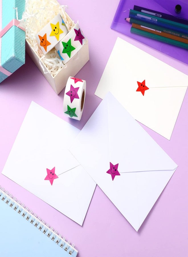 Teling 1500 Pcs Star Reward Stickers for Kids Smile Face Motivational Stickers Incentive Behavior Chart Labels for Students Reward 100 Days of School Supplies,3 Rolls - Image 5