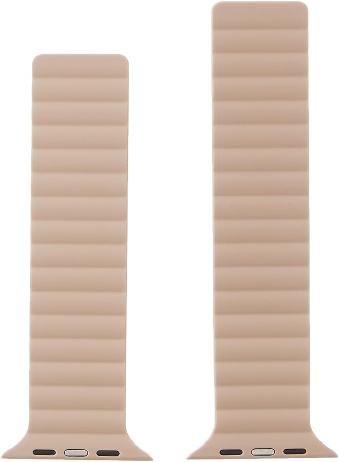 araree Araree AR70-01907C Sillicone Link Strap 42/44/45/49MM For Apple Watch Warm White Khaki|1 year manufacturer warranty 