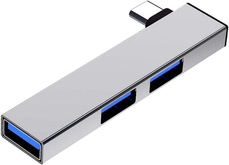 90 Degree Portable USB C Hubs 4 Port Expansion, Fast Data Hubs with 2 USB2.0, 1 USB3.0 for PC Laptop C Docking Station - Image 3