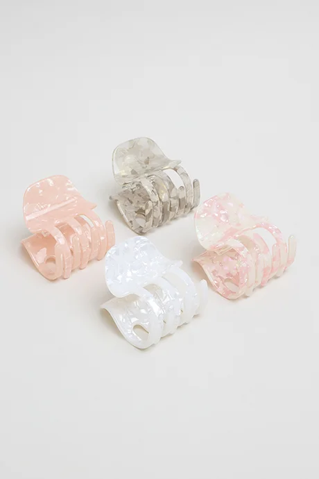 أر أند بي 4 Pack Printed Claw Clips