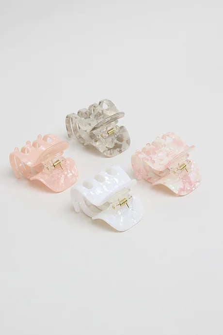أر أند بي 4 Pack Printed Claw Clips