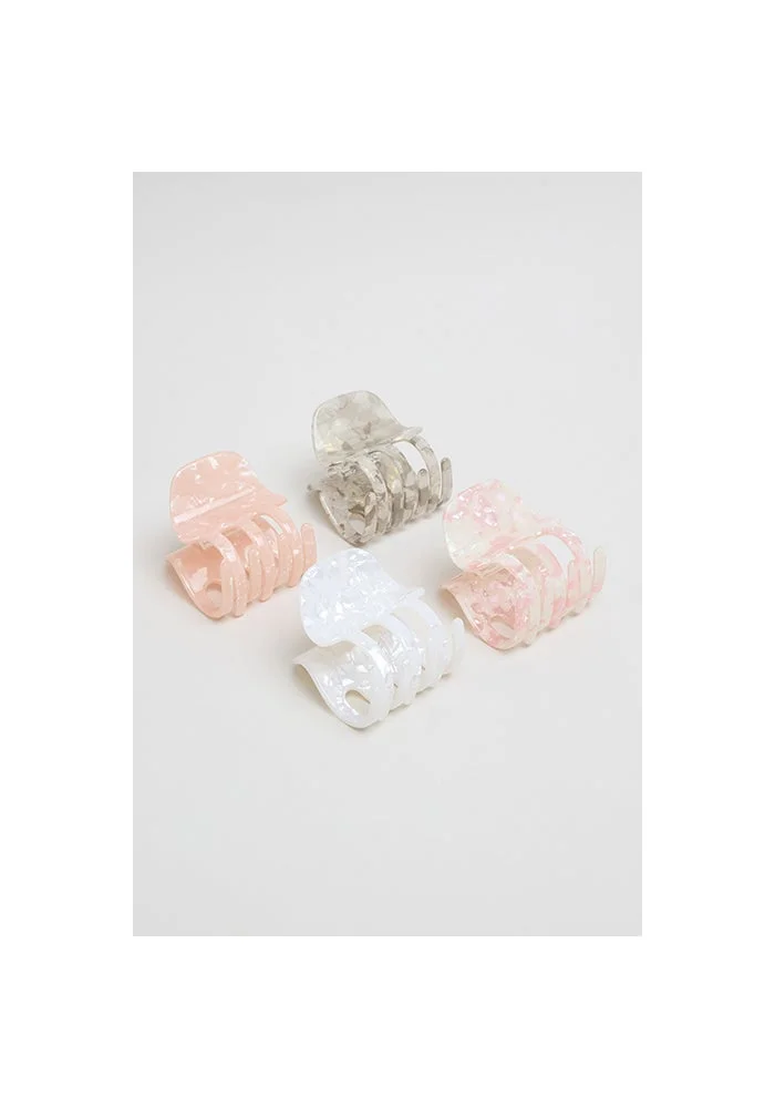 4 Pack Printed Claw Clips