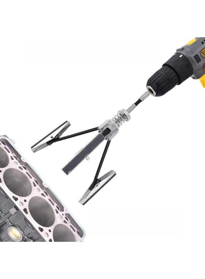 Generic Engine Cylinder Hone Tool Adjustable Deglazer 2"-7" Diameter 4" Long Stones 220 Grit  - Image 4
