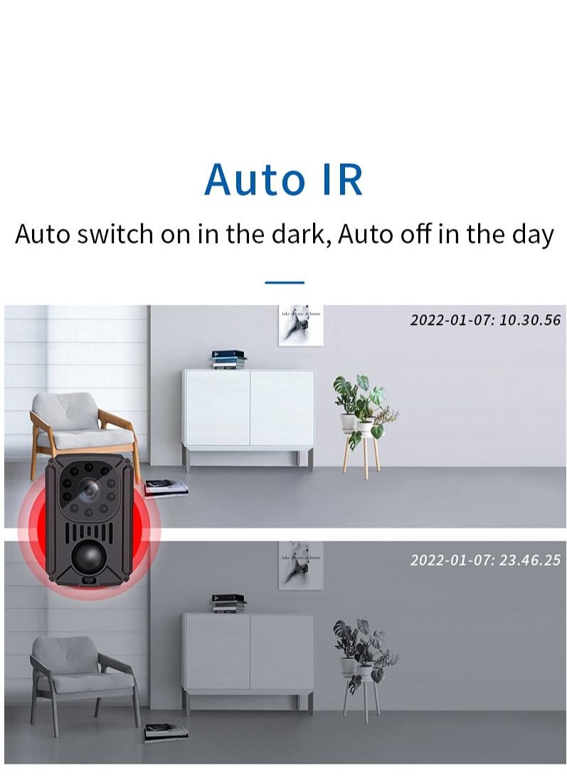 GULFLINK Mini Body Wireless 1080P Security Pocket Motion Activated Small Nanny Camera  - Image 5