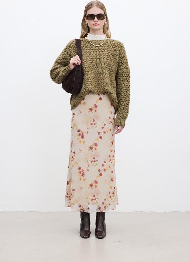 Manuka Patterned Knitted Sweater Soil  - Image 2