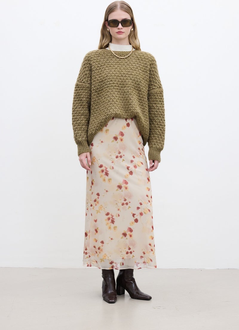 Manuka Patterned Knitted Sweater Soil  - Image 4