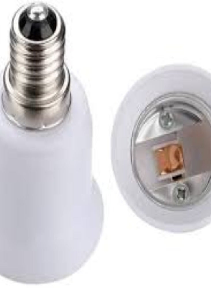 KNP E14 to E27 Bulb Holder Pack of 1 provides a practical solution for converting E14 (small Edison screw) sockets to E27 (medium Edison screw) sockets. - Image 2