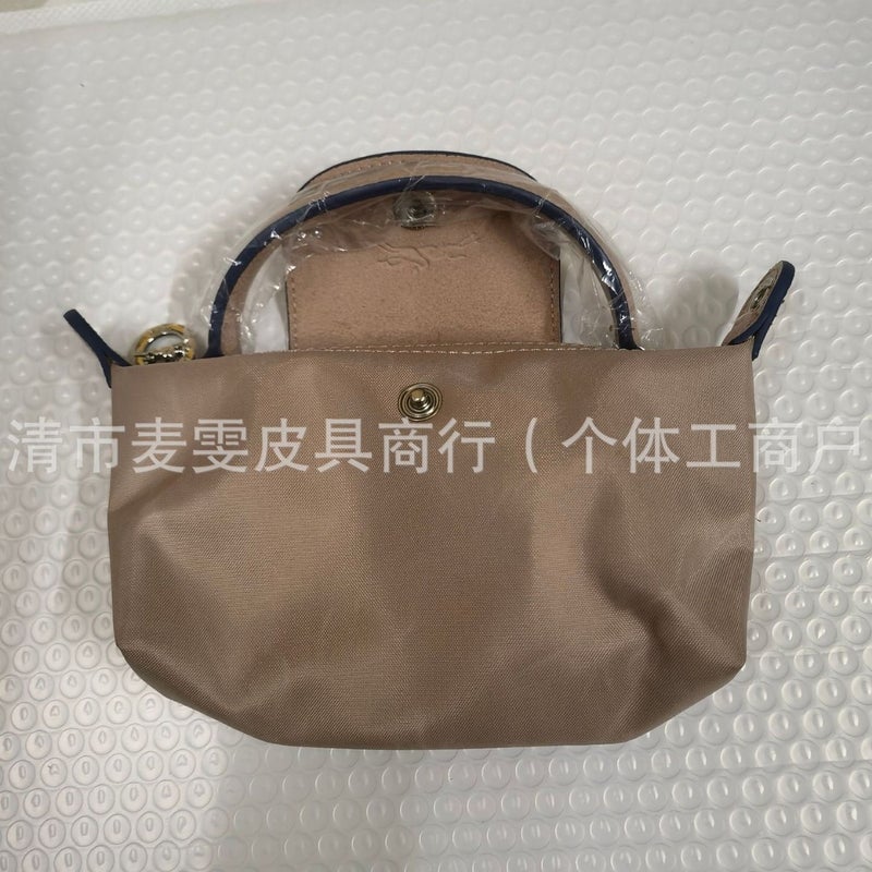 French Longchamp Mini Dumpling Bag Handbag Mobile Phone Bag Coin Purse Single Shoulder Crossbody Bag with No-Punch Strap - Image 4