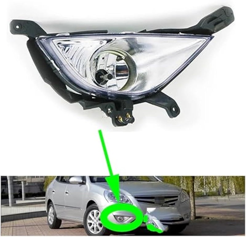 Vuzmode LED Fog Light Assembly for Hyundai Elantra 2008-2010 - Image 3