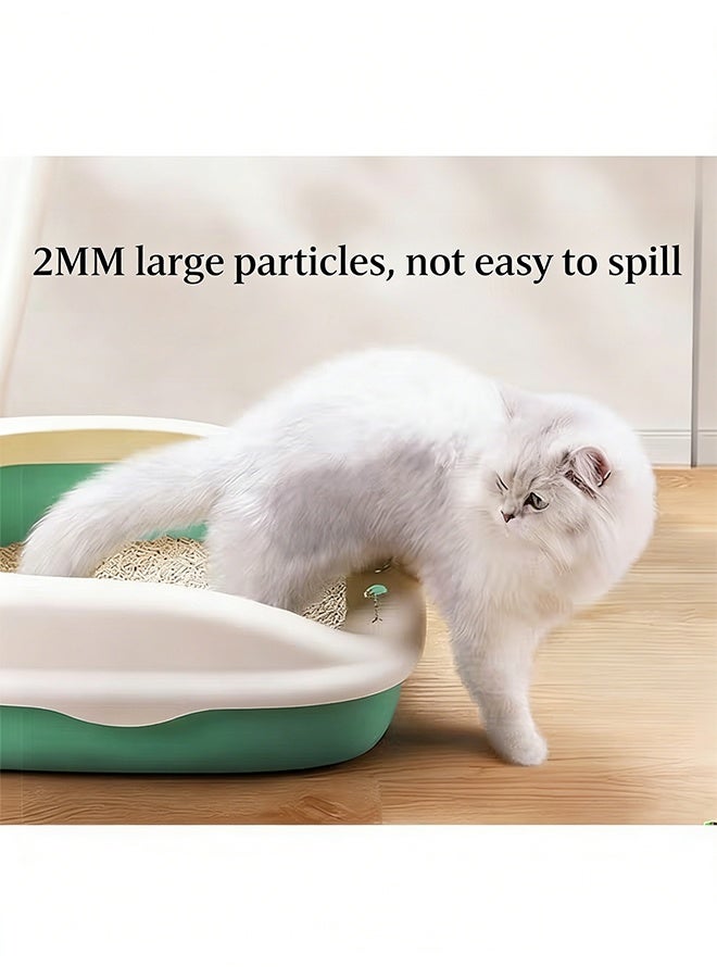 2 حزم نفايات القط التوفو - حبيبات كبيرة نفايات القط الطبيعية الخالية من الغبار ، نفايات القط المتجمعة الفعالة والقابلة للتحلل الحيوي ، متجمعة بشكل وثيق غير لاصقة للشعر (12L - رائحة اللافندر) - Image 3