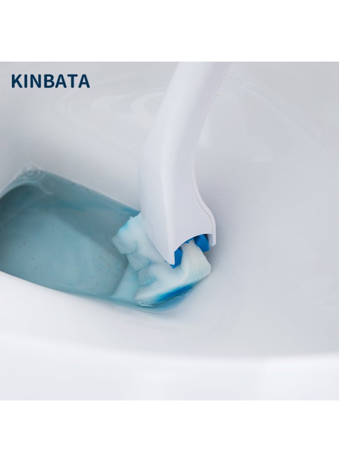 Kinbata Disposable Toilet Brush Heads, Flushable, Self-cleaning, Ready-to With Built-in Cleaner, Replaceable Cleaning Brush Heads, 12 Pieces - Image 3