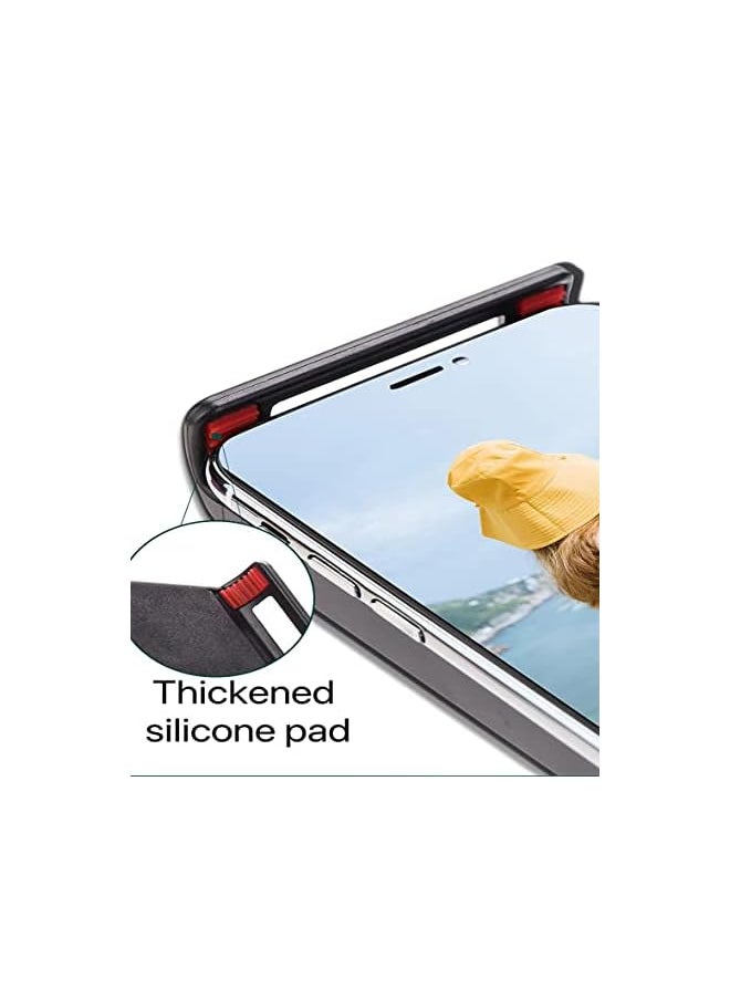 erorex - Desktop Tablet Computer Mobile Phone Bracket 360 ° Rotating can Move the High -Quality Aluminum Alloy Material Round Base is Suitable for Various Models (Black Desktop Bracket) - Image 1