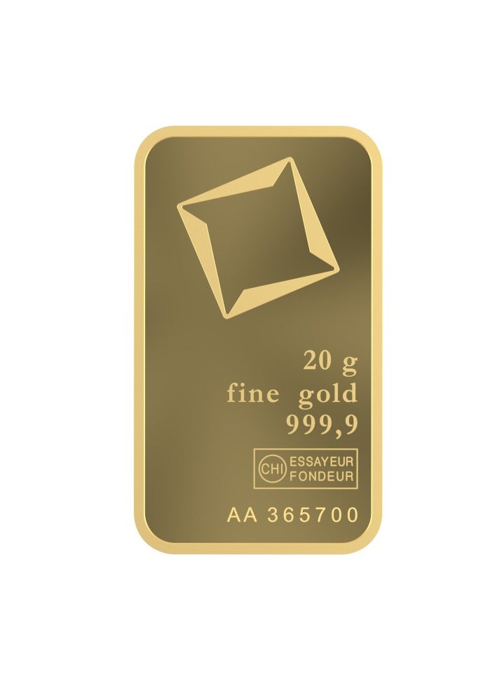 valcambi CKS Valcambi Suisse 20g Pure 999.9 Fine Gold Bar 24KT - 20 Grams  - Image 4