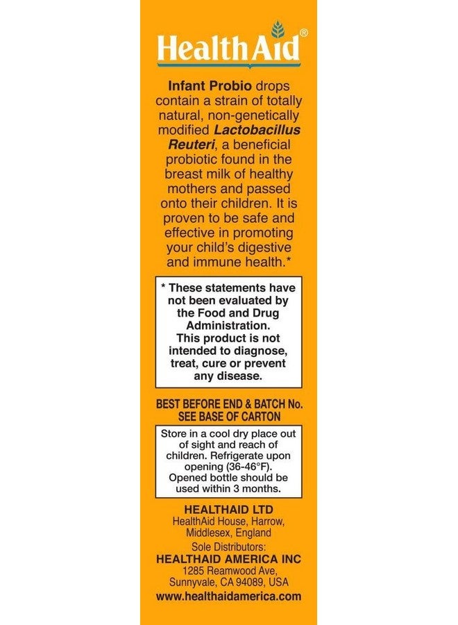 HealthAid InfantProbio 200 Million Live Probiotics, Probiotic Drops for Infants & Children, Helps with Colic and Promoting Digestive Health, Vegan - Image 2