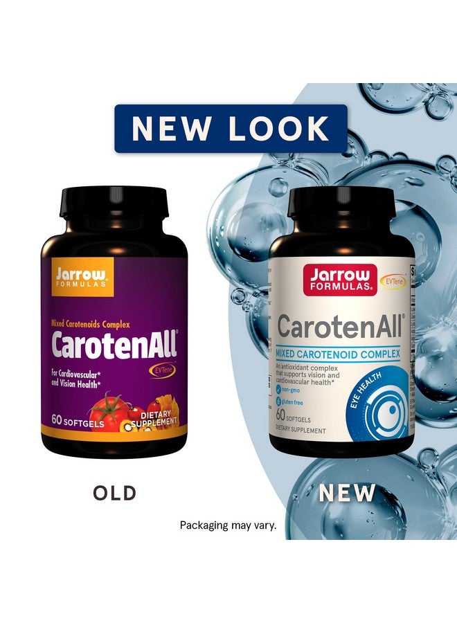 jarrow formulas Carotenall 60 Softgels Supplement Provides Seven Major Carotenoids Found In Fruits & Vegetables To Support Cardiovascular & Vision Health Up To 60 Servings (Packaging May Vary) - Image 3