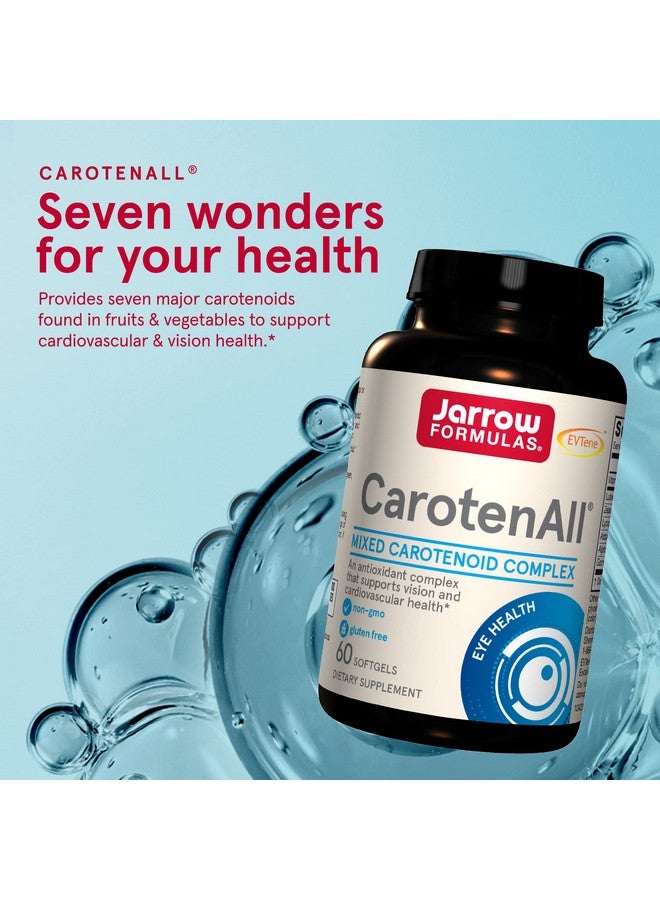 jarrow formulas Carotenall 60 Softgels Supplement Provides Seven Major Carotenoids Found In Fruits & Vegetables To Support Cardiovascular & Vision Health Up To 60 Servings (Packaging May Vary) - Image 4