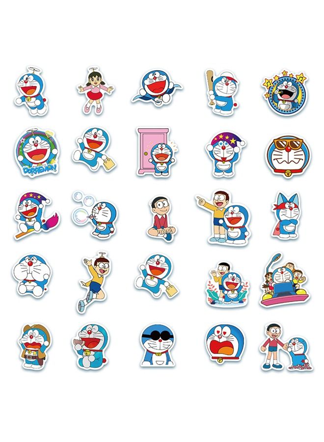 مجموعة ملصقات رسومات الشعار المبتكرة المقاومة للماء من 50 قطعة من كارتون دورايمون - Image 3