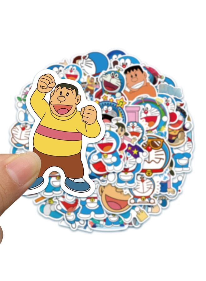 مجموعة ملصقات رسومات الشعار المبتكرة المقاومة للماء من 50 قطعة من كارتون دورايمون - Image 5