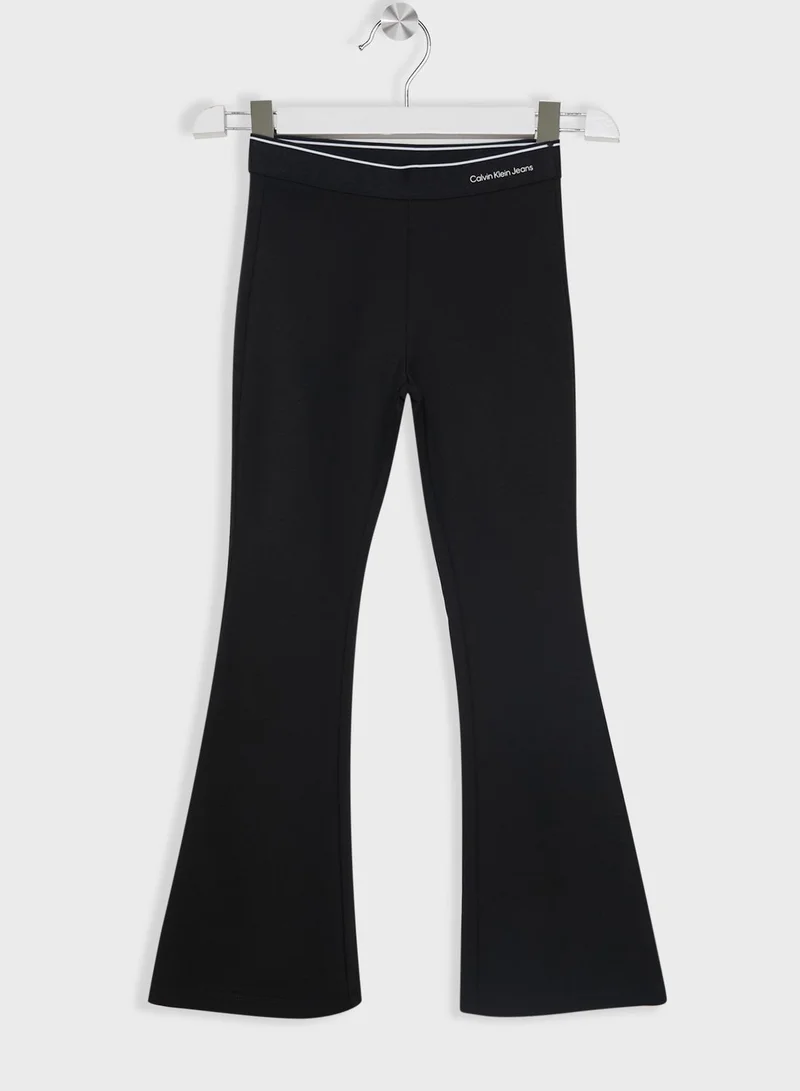 Calvin Klein Jeans Kids Flared Pants