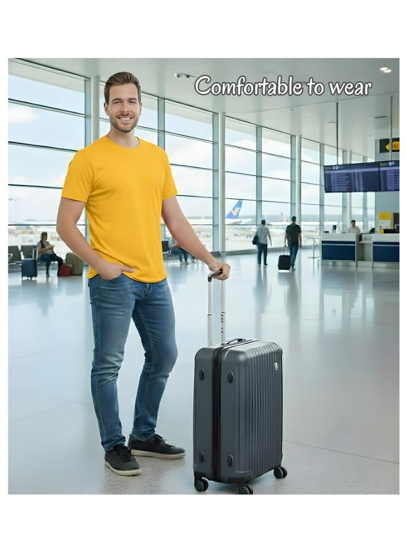 برينت شوب فور مي 10 قطع تي شيرت رجالي ممشط برقبة مستديرة للكبار 190 جرام في المتر المربع من القطن الخالص الألوان الأساسية - Image 5