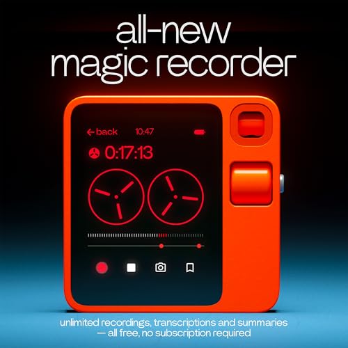 Rabbit r1 AI VoiceActivated Gadget with New and Improved AI Note Taker No Subscription Fees Vibe Coding and OpenClaw on Device Voice Recorder Unlimited Transcriptions and Meeting Summaries - Image 3