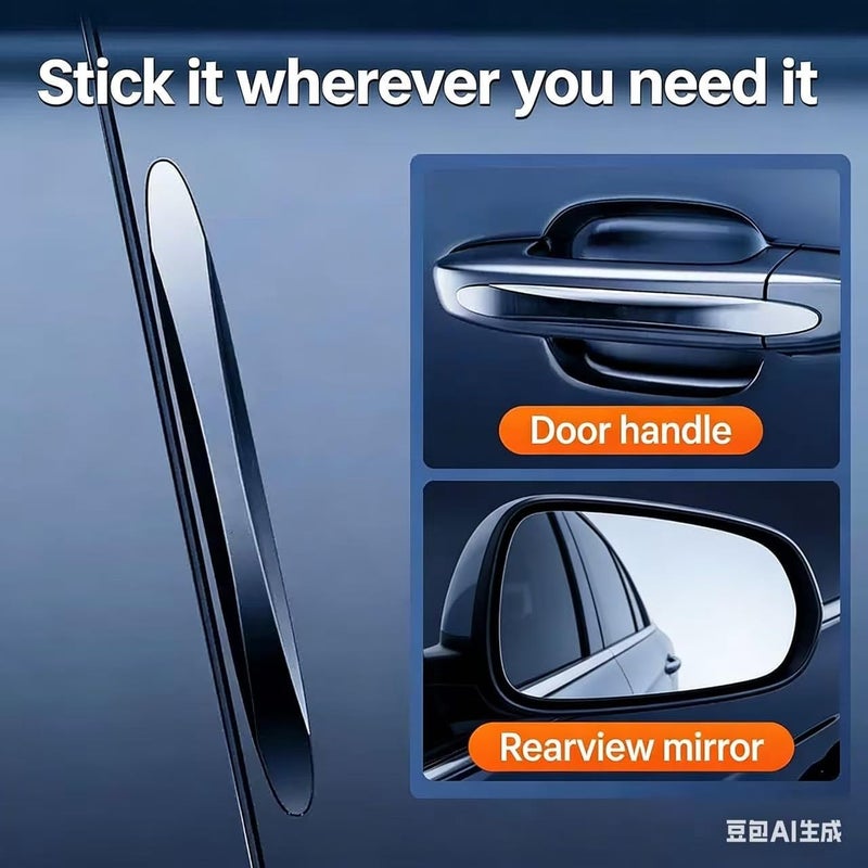 4PCS Car Door Edge Guards, Silicone Side Bumper Anti-Collision Protector Durable Scratch Guard Trim for 2022-2025 2026 Toyota Tundra,Transparent-6PCS - Image 4