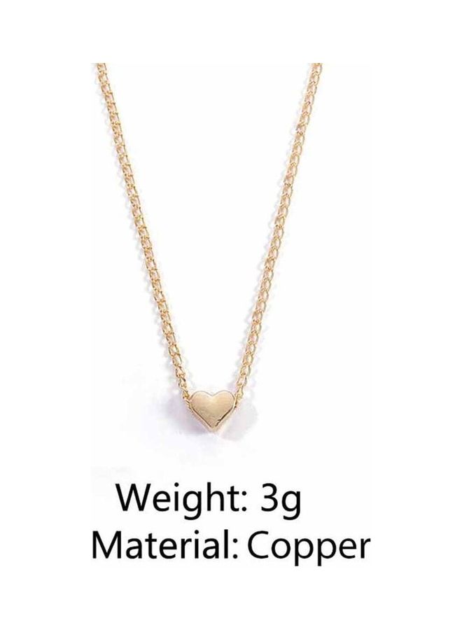 NIBEMINENT Mini Heart Style Blank Slide Pendant Necklace  - Image 1