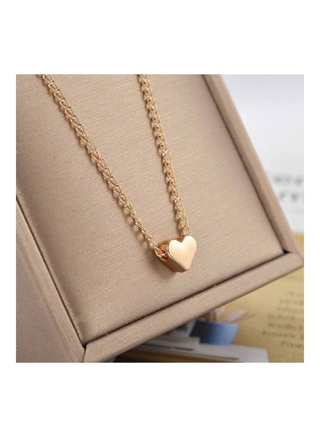 NIBEMINENT Mini Heart Style Blank Slide Pendant Necklace  - Image 2