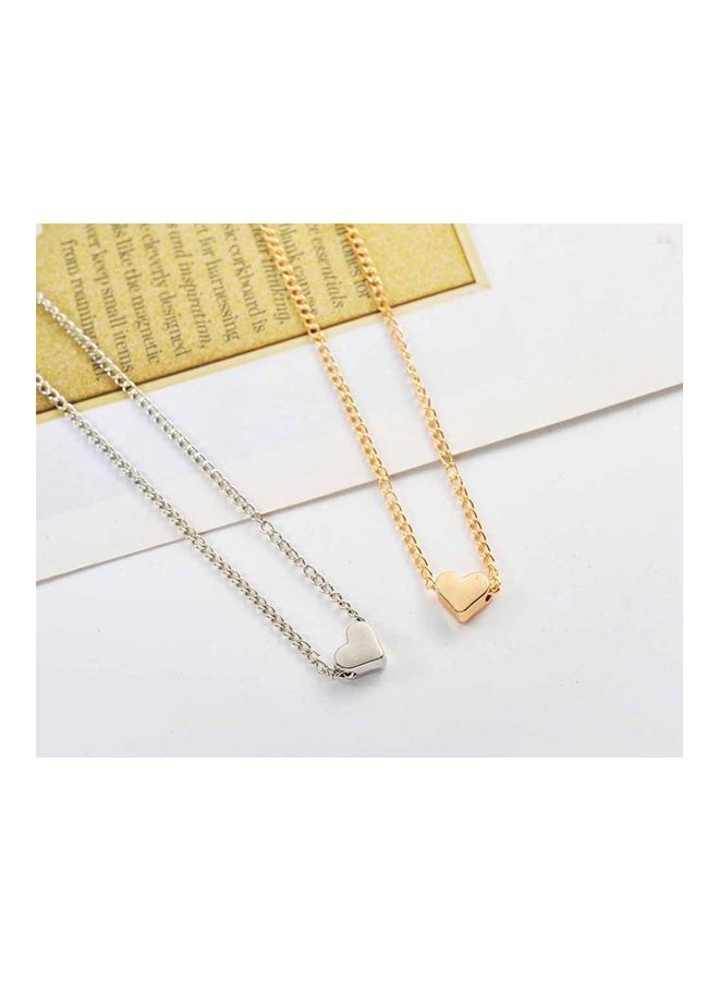 NIBEMINENT Mini Heart Style Blank Slide Pendant Necklace  - Image 4