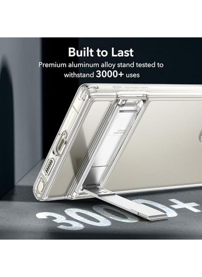 اي اس ار - جراب لهاتف Samsung Galaxy S24 Ultra مزود بمسند S24 Ultra مع 3 أوضاع للوقوف، جراب هاتف رفيع مقاوم للصدمات بدرجة عسكرية مع مسند حاصل على براءة اختراع من سلسلة Boost Series شفاف - Image 1