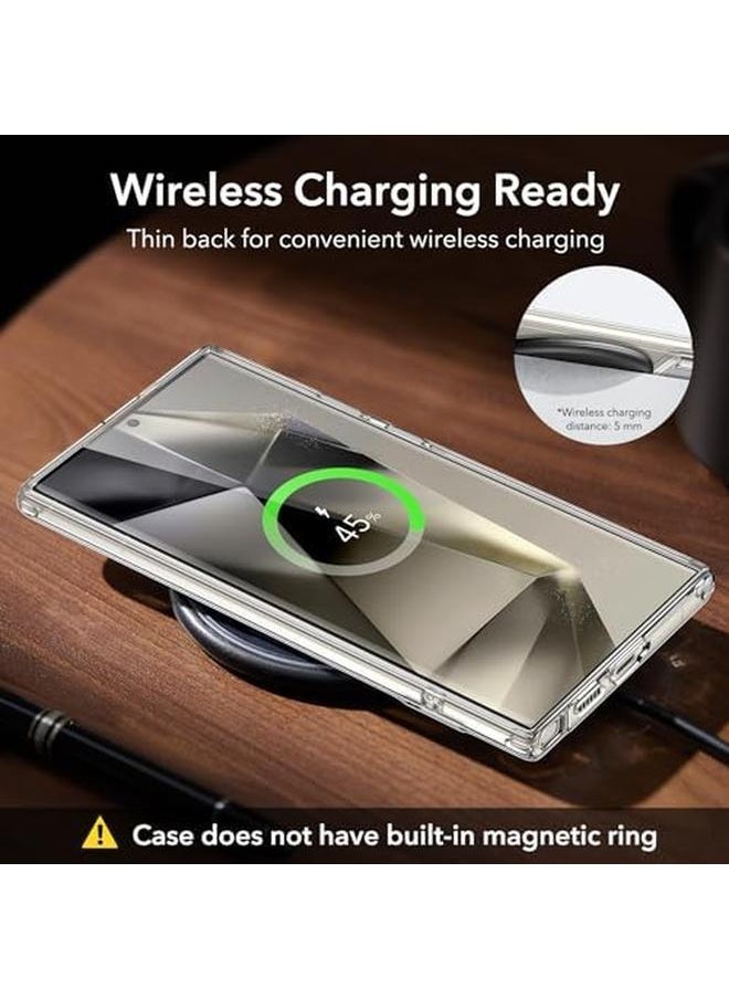اي اس ار - جراب لهاتف Samsung Galaxy S24 Ultra مزود بمسند S24 Ultra مع 3 أوضاع للوقوف، جراب هاتف رفيع مقاوم للصدمات بدرجة عسكرية مع مسند حاصل على براءة اختراع من سلسلة Boost Series شفاف - Image 1