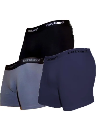 Hepsine Rakip Rivaling All 3-Piece Men's Modal Lycra Boxer Plus Size Long Johns